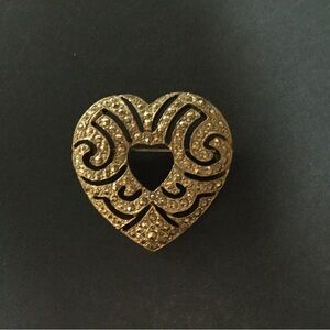 Bundle 2 for $10 Gold Tone Filagree Heart